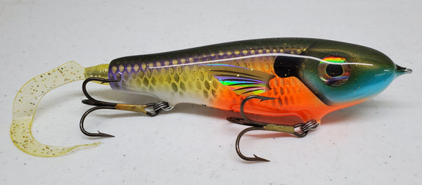 Leo Lures 8 Jerkbait Rubber Tail Funhouse