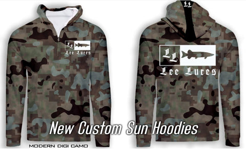Custom 50+ UPF 1/4 Zip Sun Hoodies