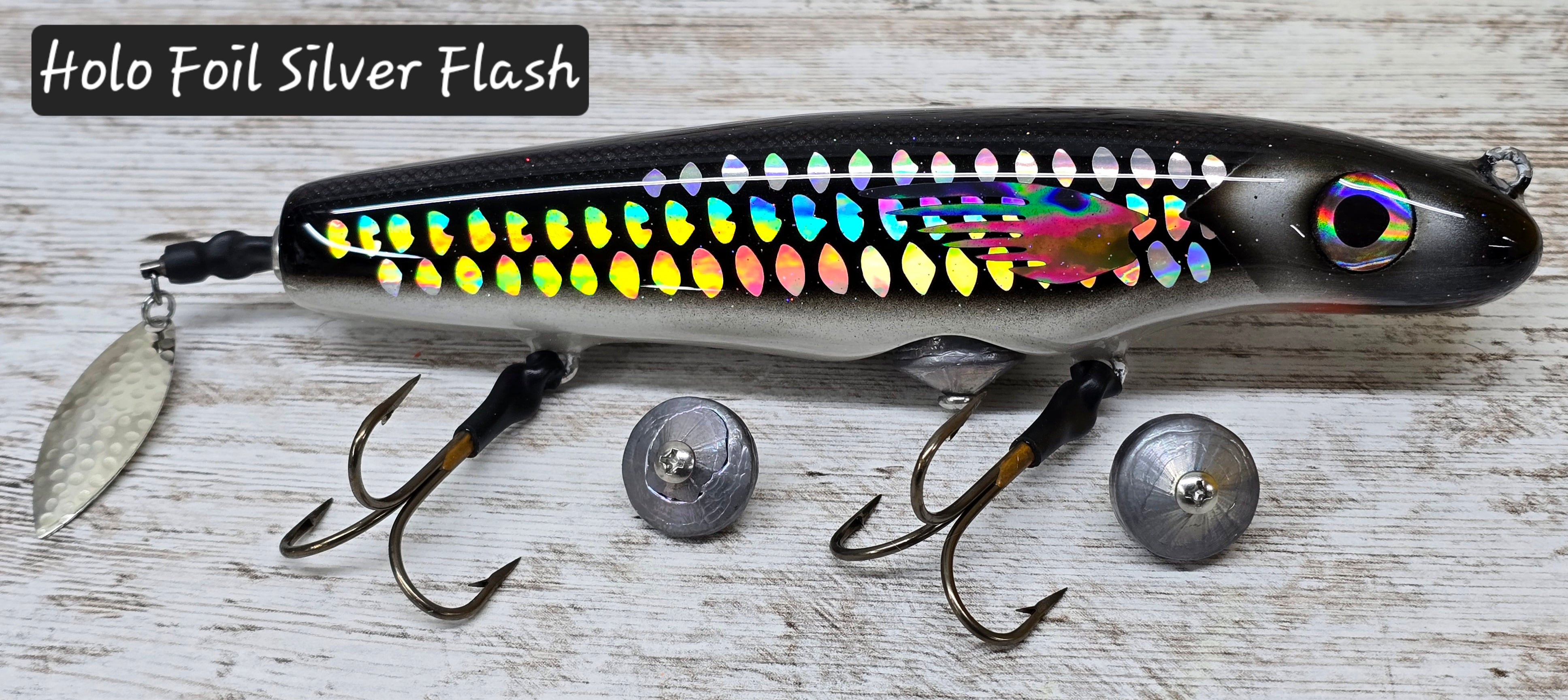 8 evans booby trap fishing lures 8" Leviathan Spin