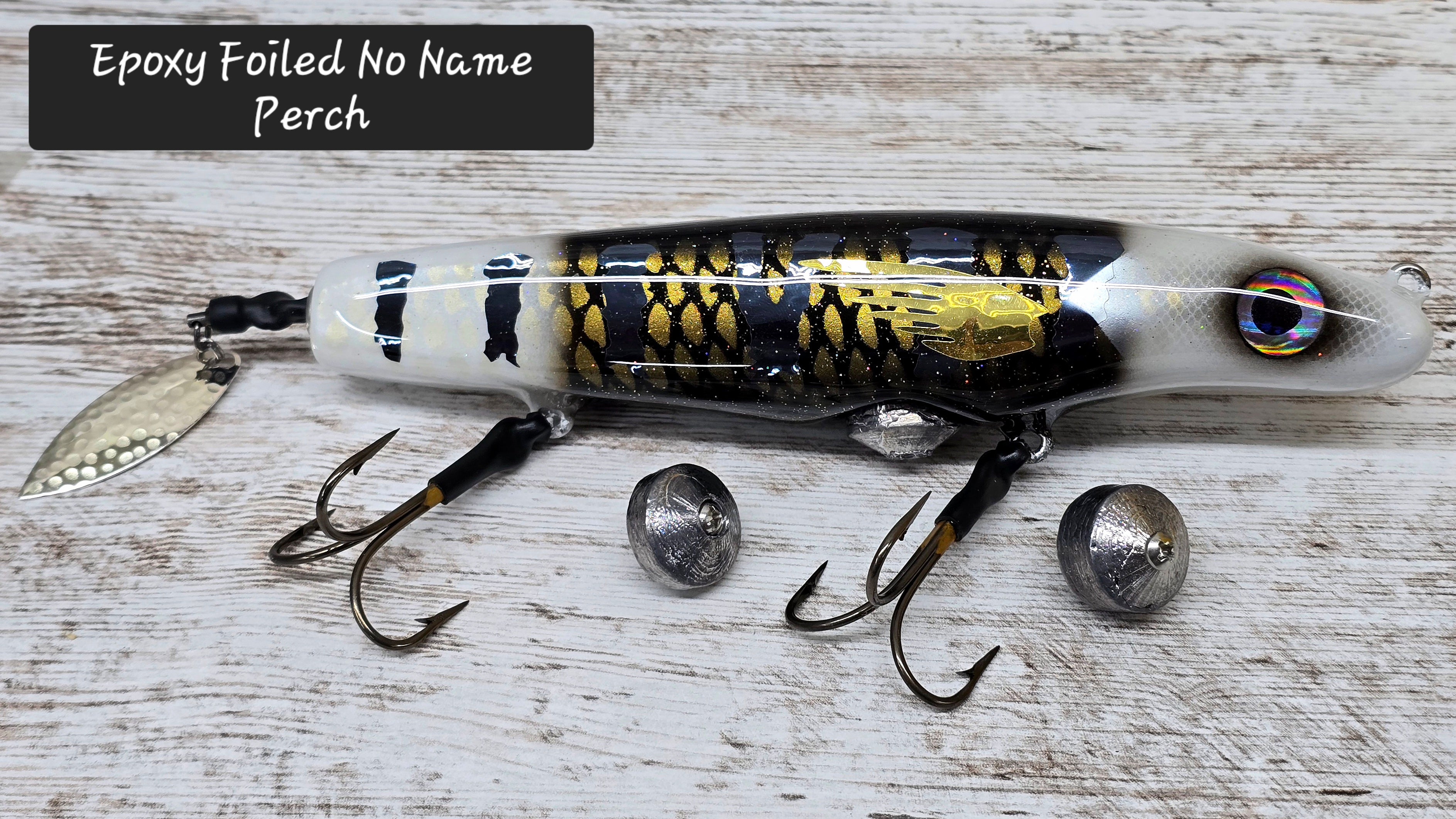 8 evans booby trap fishing lures 8" Leviathan Spin