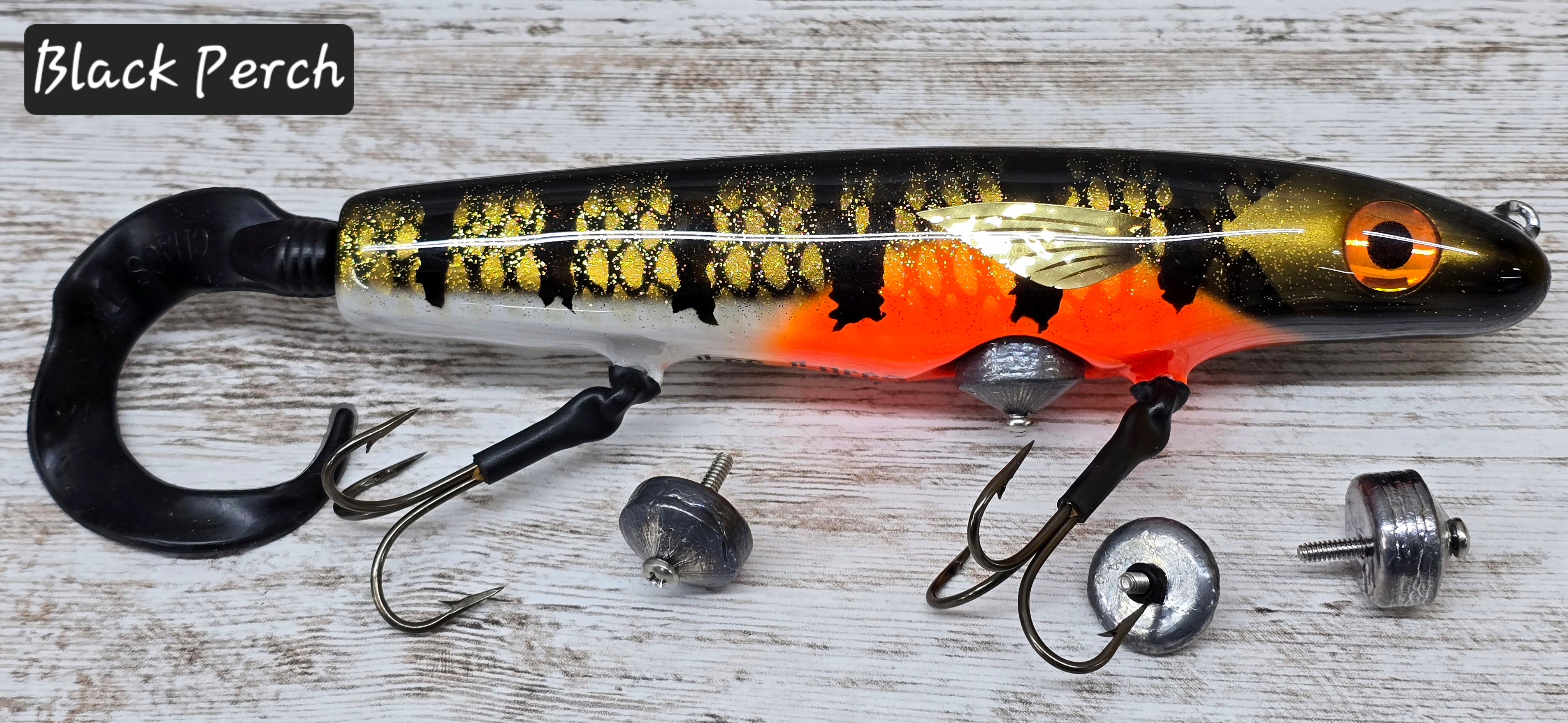 fish on 8 lures 8" Leviathan Twist