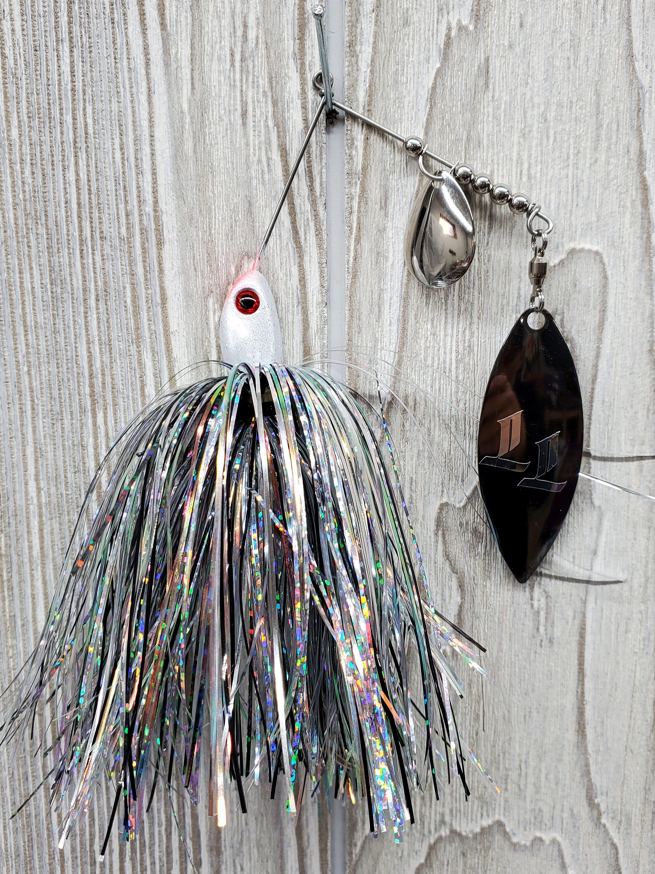 bean willow lleaf metal fishing lure 1 oz Willowleaf Spinnerbait
