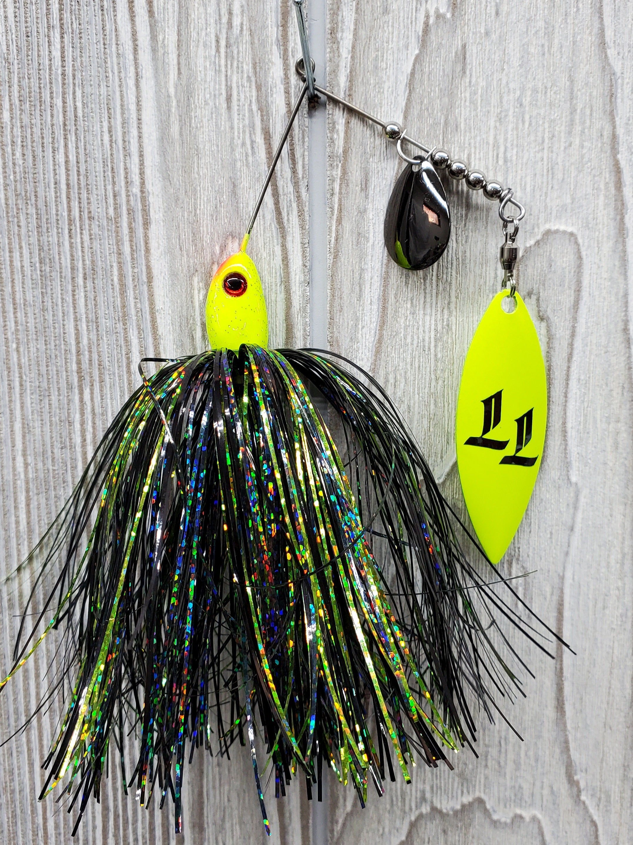 bean willow lleaf metal fishing lure 1 oz Willowleaf Spinnerbait
